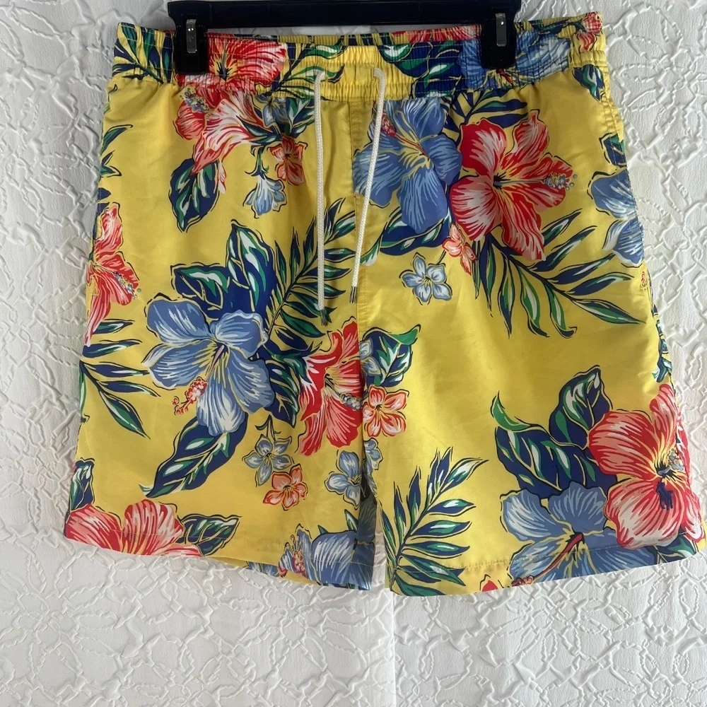 Polo Ralph Lauren Hibiscus Floral Swim Trunks Large‎ - Picture 7 of 7